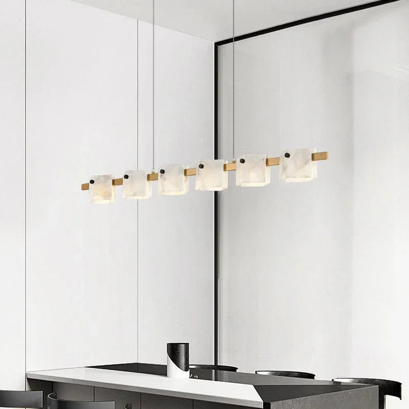Metavaya Chandelier Vertical rhombus marble chandelier