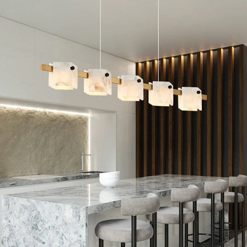 Metavaya Chandelier Vertical rhombus marble chandelier