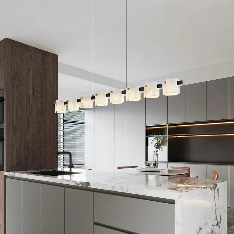Metavaya Chandelier Vertical rhombus marble chandelier