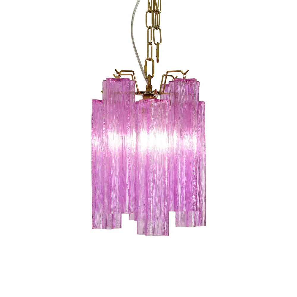 Vintage Amethyst Glass Chandelier | Metavaya