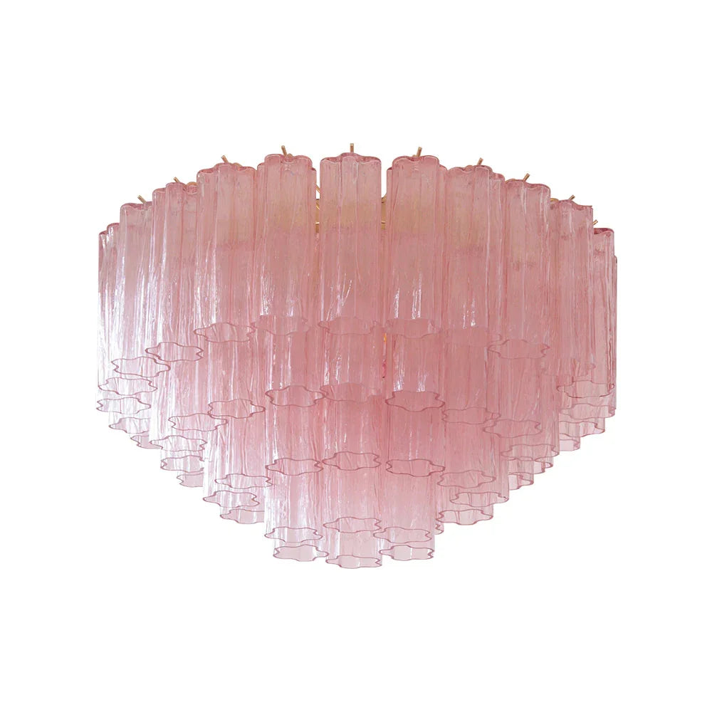 Vintage Pink Glass Ceiling Light | Metavaya