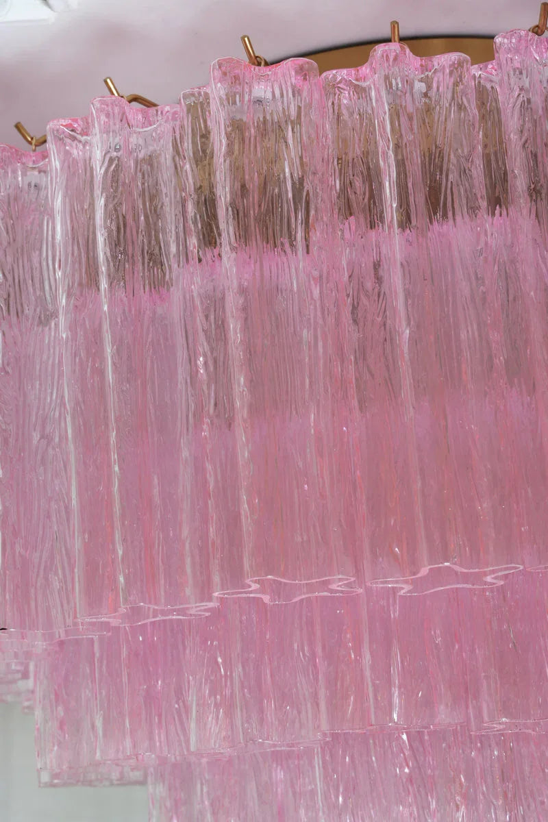 Vintage Pink Glass Ceiling Light - view 14 | Metavaya