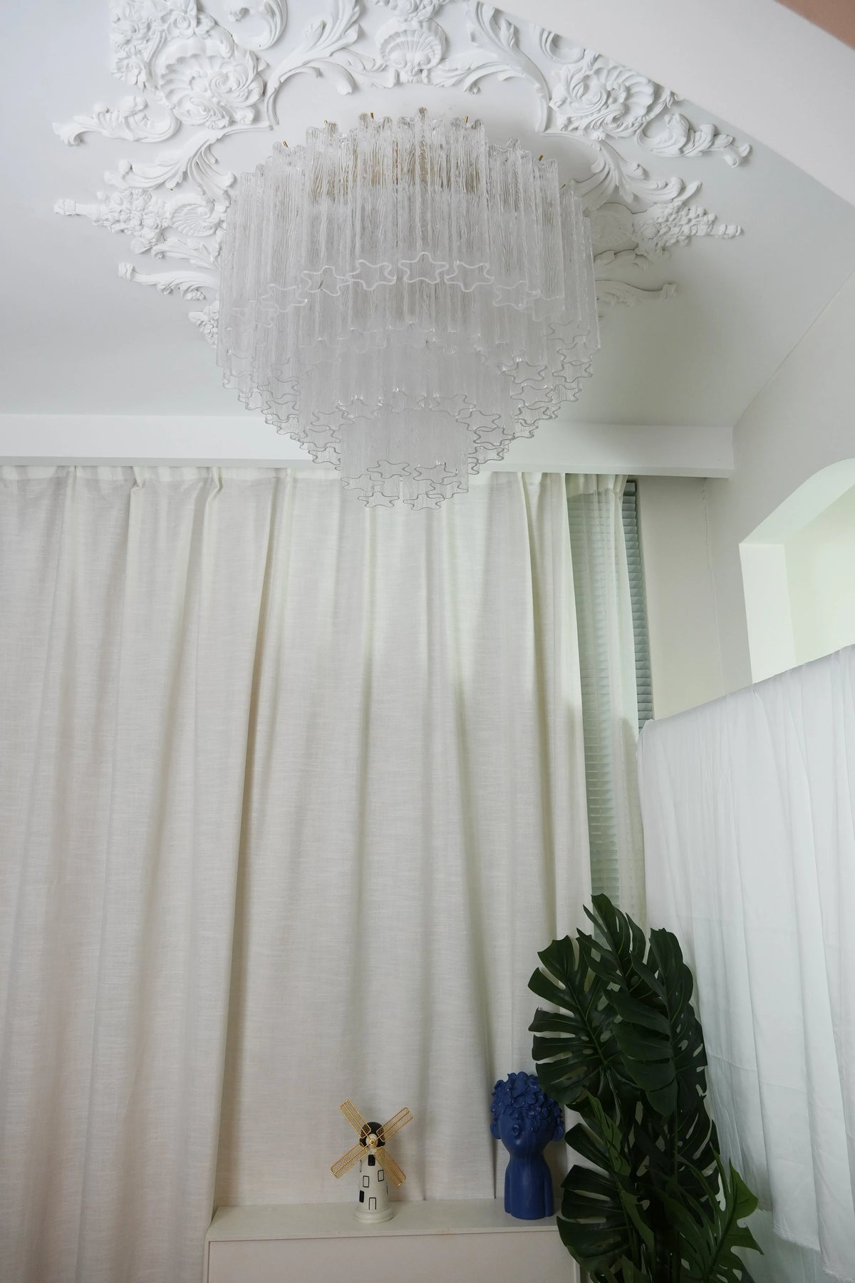 Vintage Transparent Glass Ceiling Light - view 10 | Metavaya