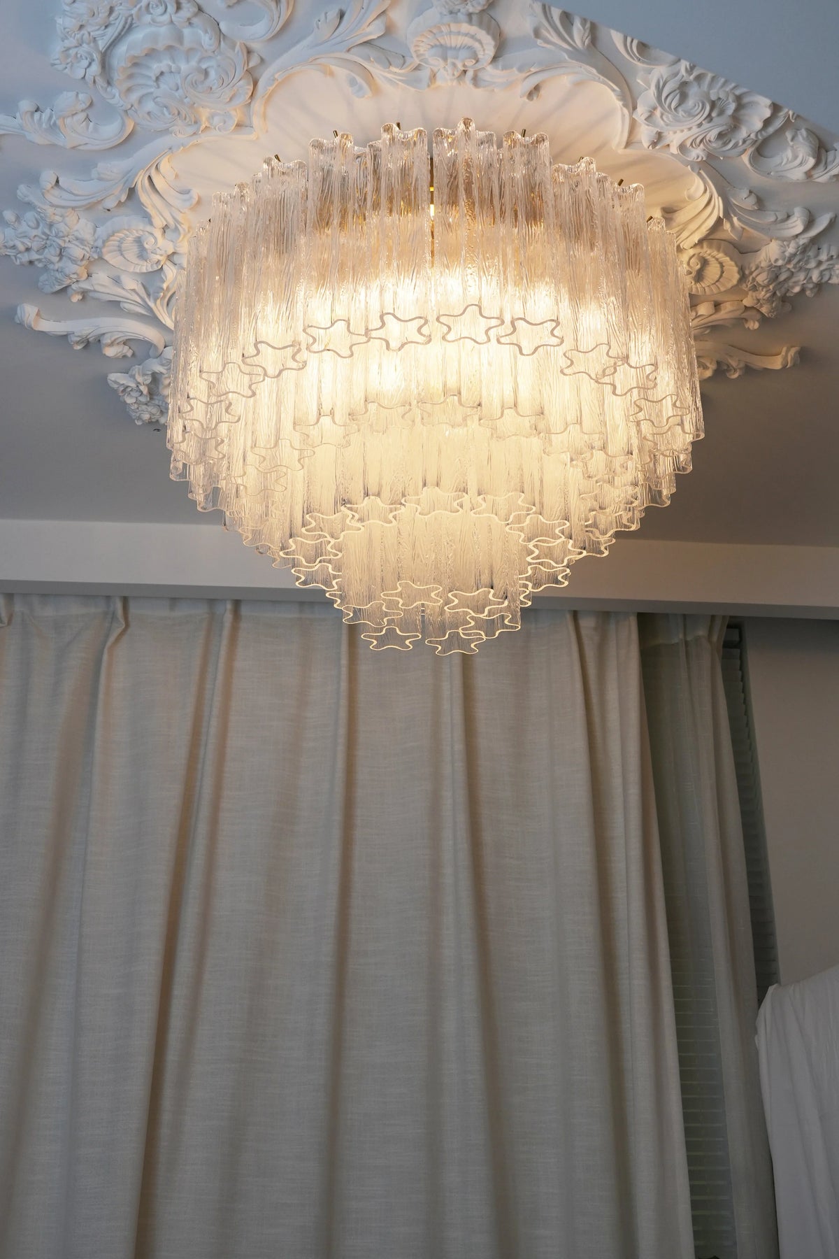 Vintage Transparent Glass Ceiling Light - view 11 | Metavaya