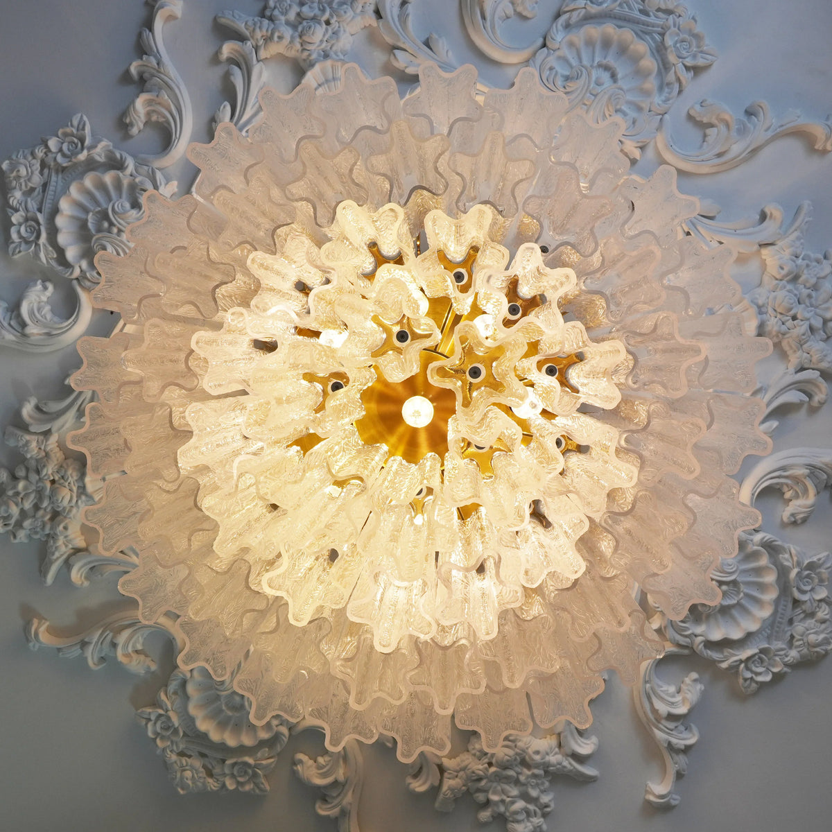 Vintage Transparent Glass Ceiling Light - view 8 | Metavaya