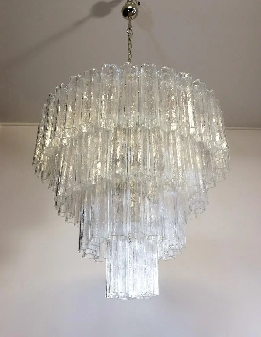 Vintage Transparent Tubes Chandelier - view 26 | Metavaya