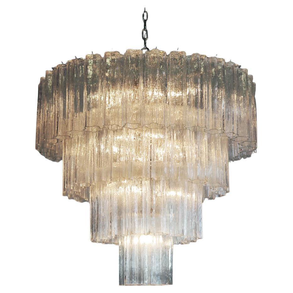 Vintage Transparent Tubes Chandelier - view 28 | Metavaya