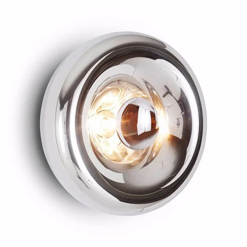 Metavaya Wall lamp Dia 18cm / Silver Void Surface LED Wall Lamp 6938617830526 M2022110401-2 Melt Wall Lamp | Melt LED Wall Sconce