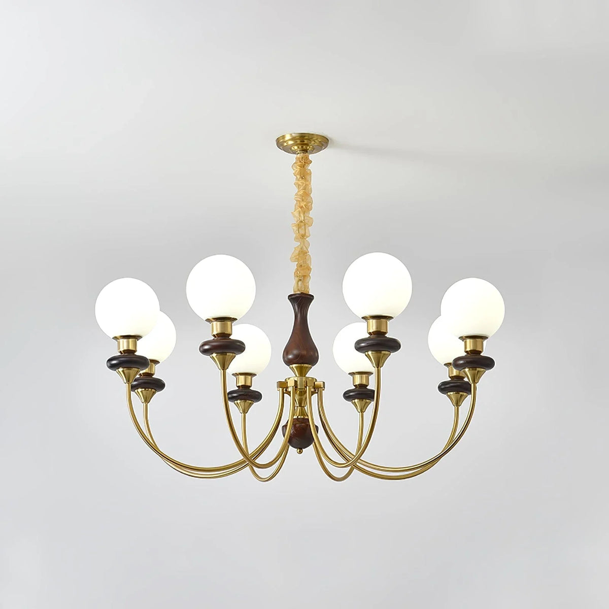 Metavaya Chandelier Walnut Brass Chandelier Walnut Brass Chandelier | Discount Sale
