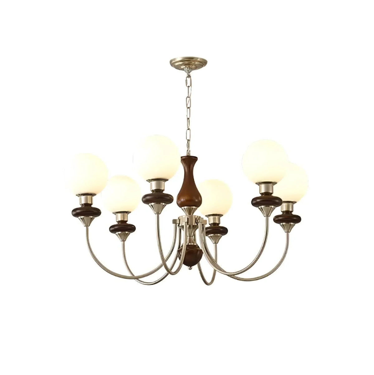 Metavaya Chandelier Walnut Brass Chandelier Walnut Brass Chandelier | Discount Sale