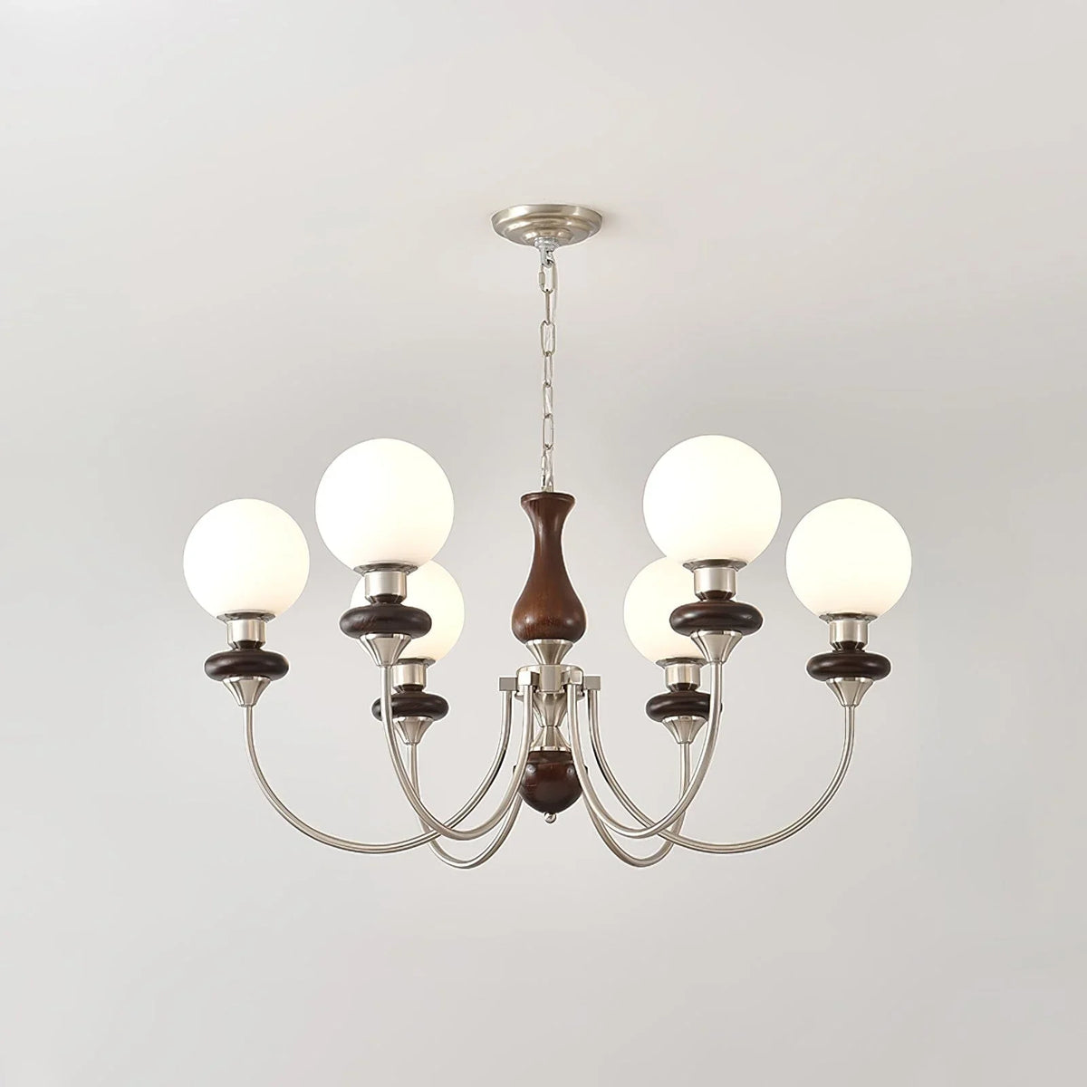 Metavaya Chandelier Walnut Brass Chandelier Walnut Brass Chandelier | Discount Sale
