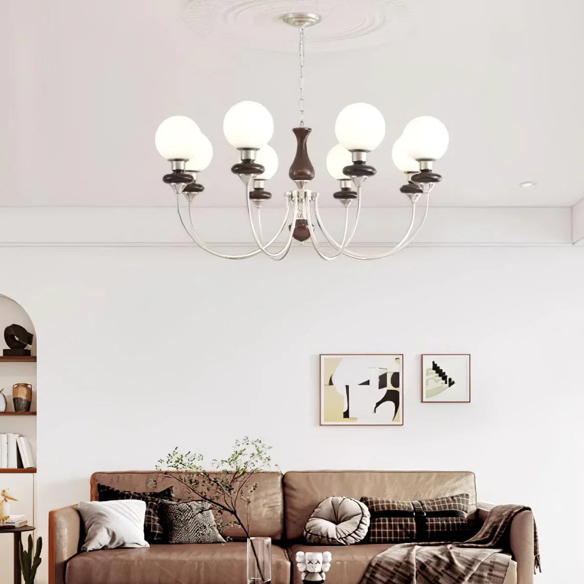 Metavaya Chandelier Walnut Brass Chandelier Walnut Brass Chandelier | Discount Sale