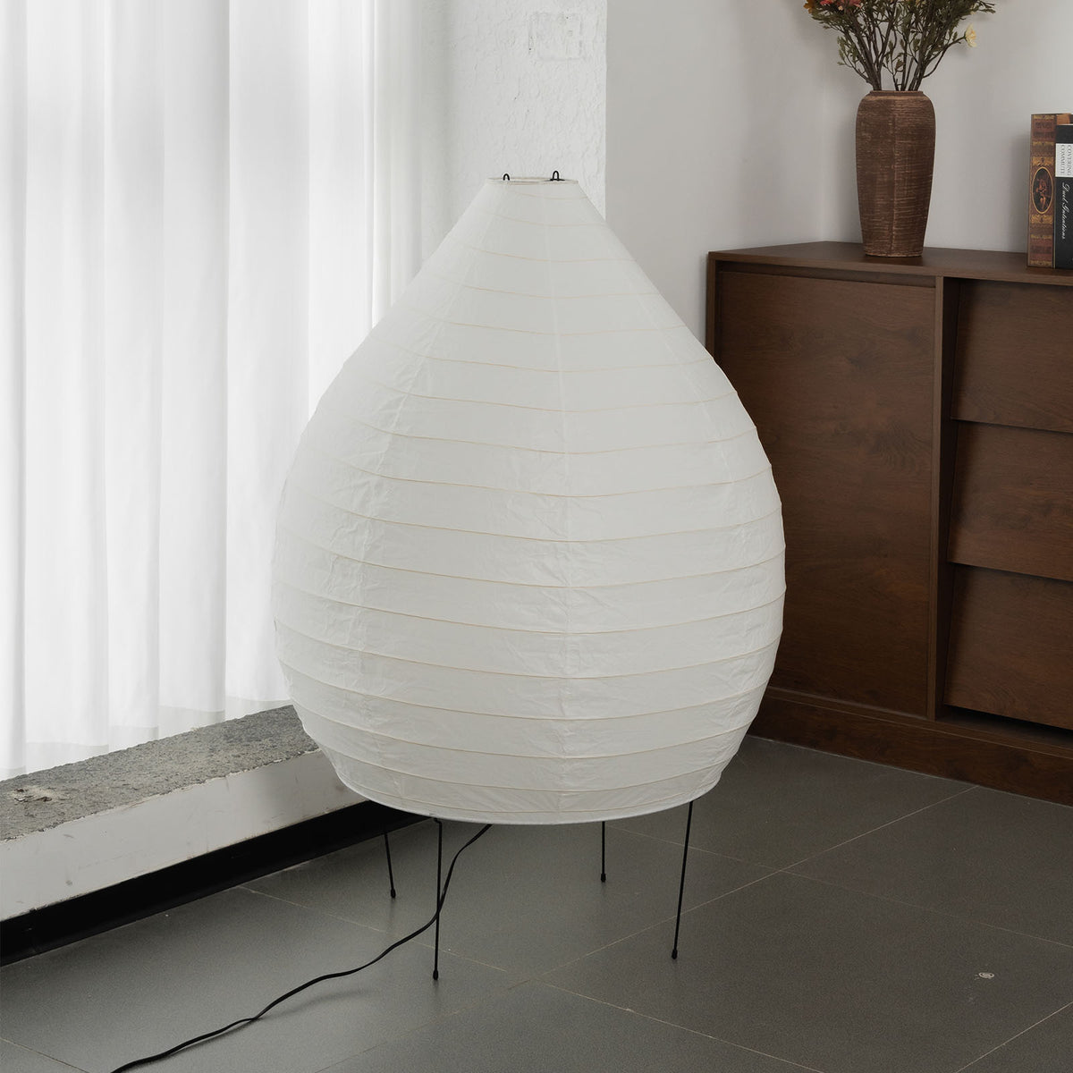 Washi Paper 23N Floor Lamp - view 8 | Metavaya