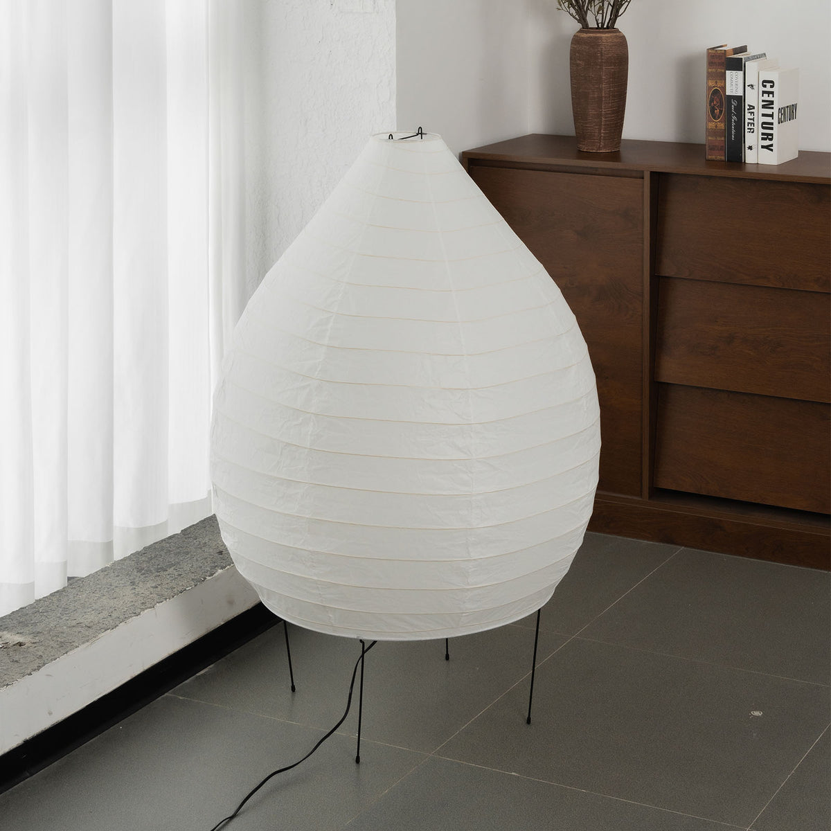 Washi Paper 23N Floor Lamp - view 9 | Metavaya