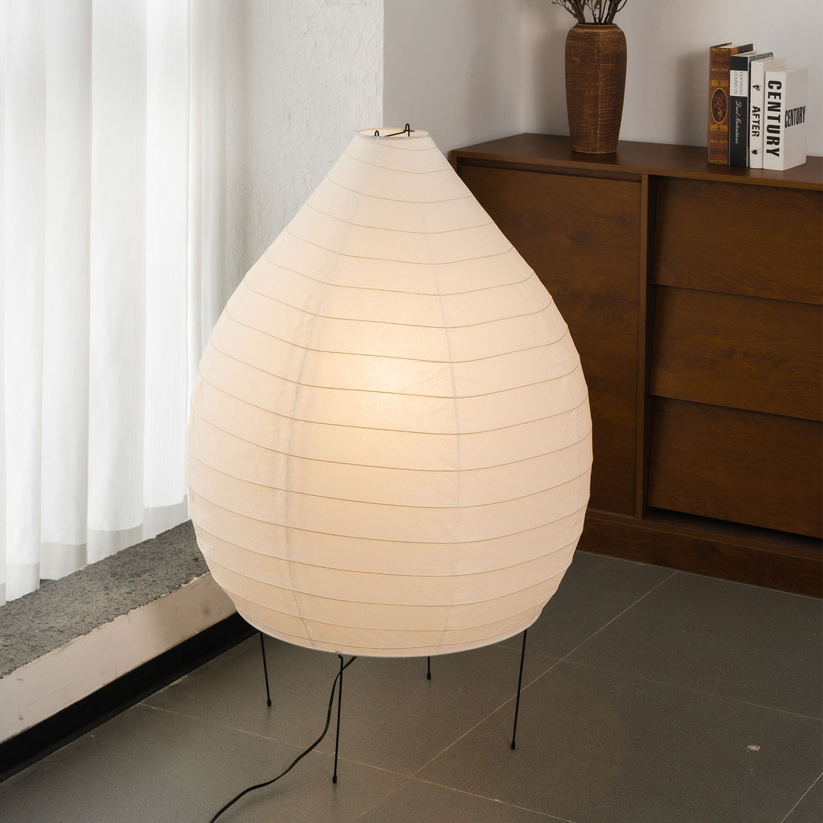 Washi Paper 23N Floor Lamp - view 10 | Metavaya