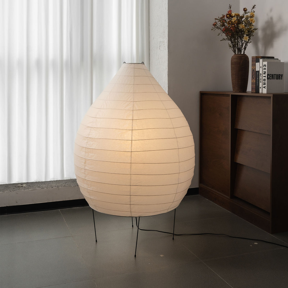 Washi Paper 23N Floor Lamp - view 11 | Metavaya