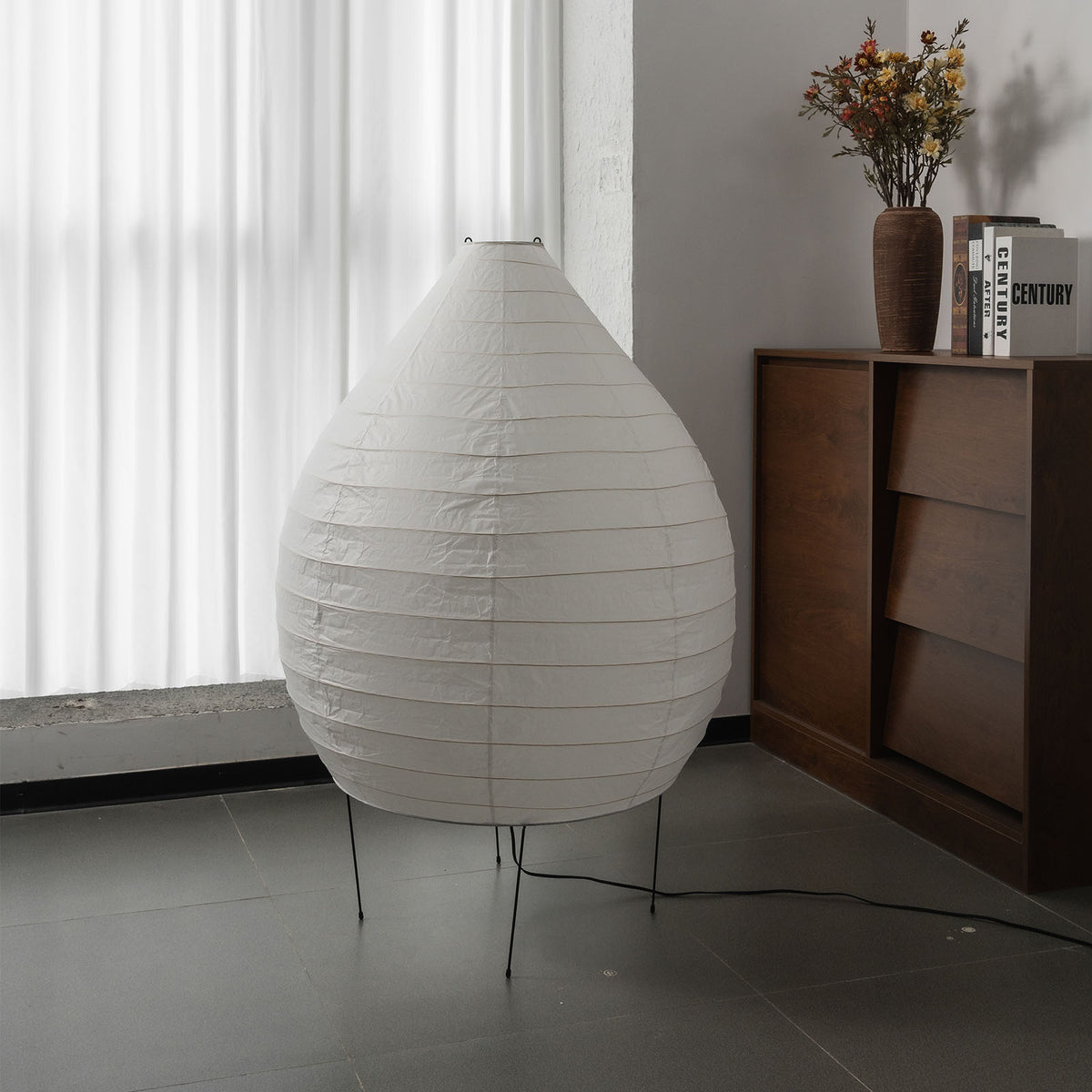 Washi Paper 23N Floor Lamp - view 12 | Metavaya