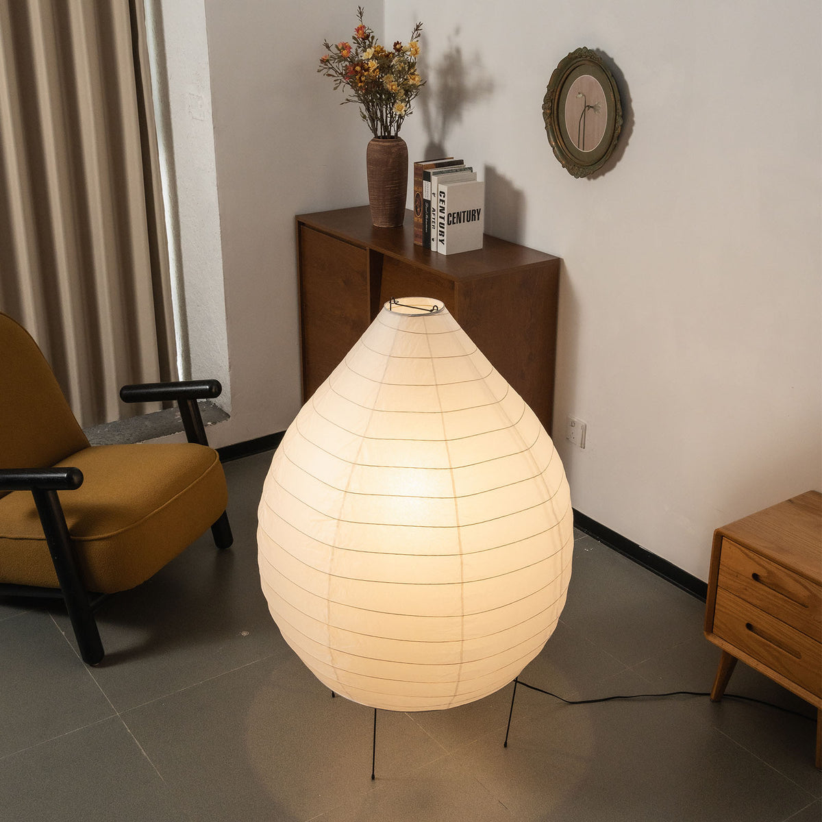 Washi Paper 23N Floor Lamp - view 3 | Metavaya