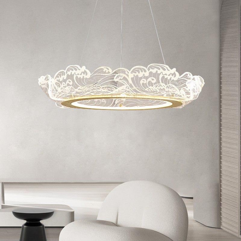 Metavaya Chandelier Wave shape LED chandelier