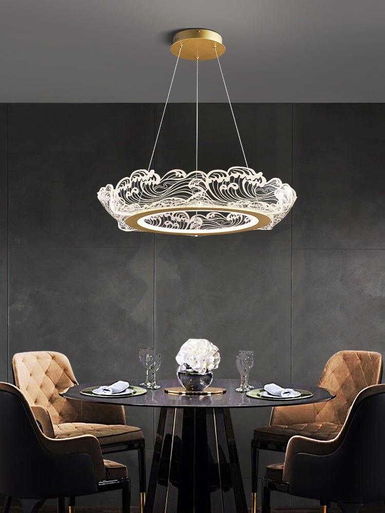 Metavaya Chandelier Wave shape LED chandelier
