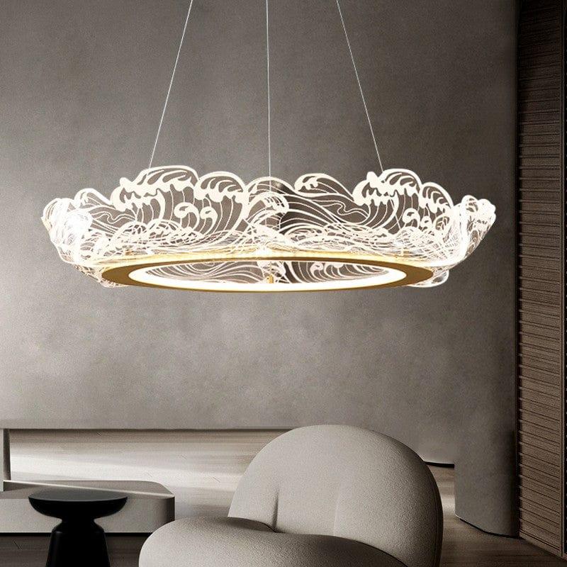 Metavaya Chandelier Wave shape LED chandelier