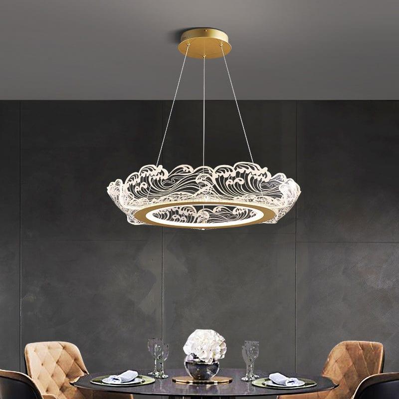Metavaya Chandelier Wave shape LED chandelier