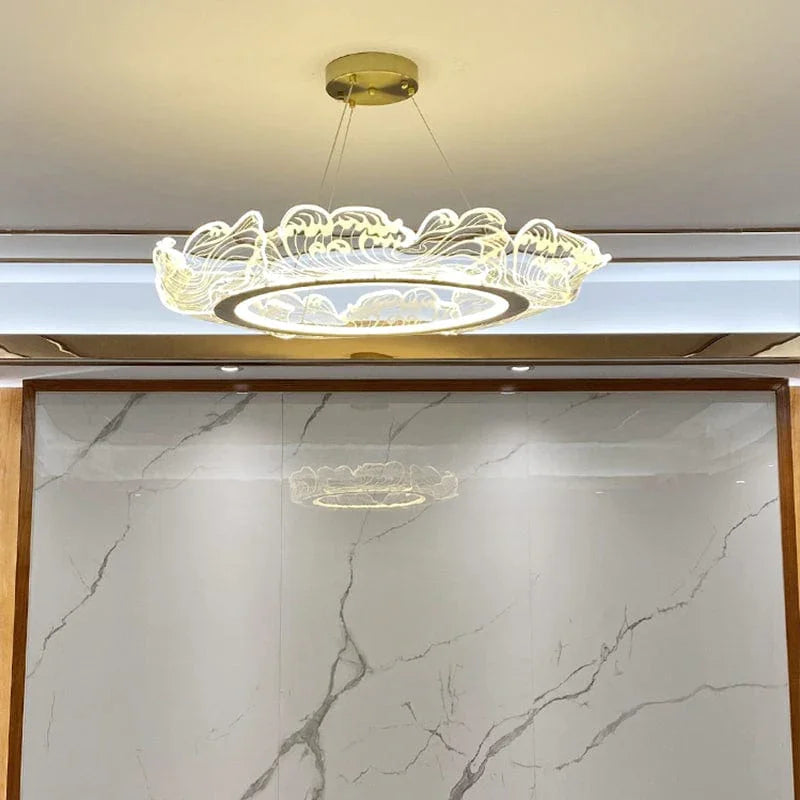 Metavaya Chandelier Wave shape LED chandelier