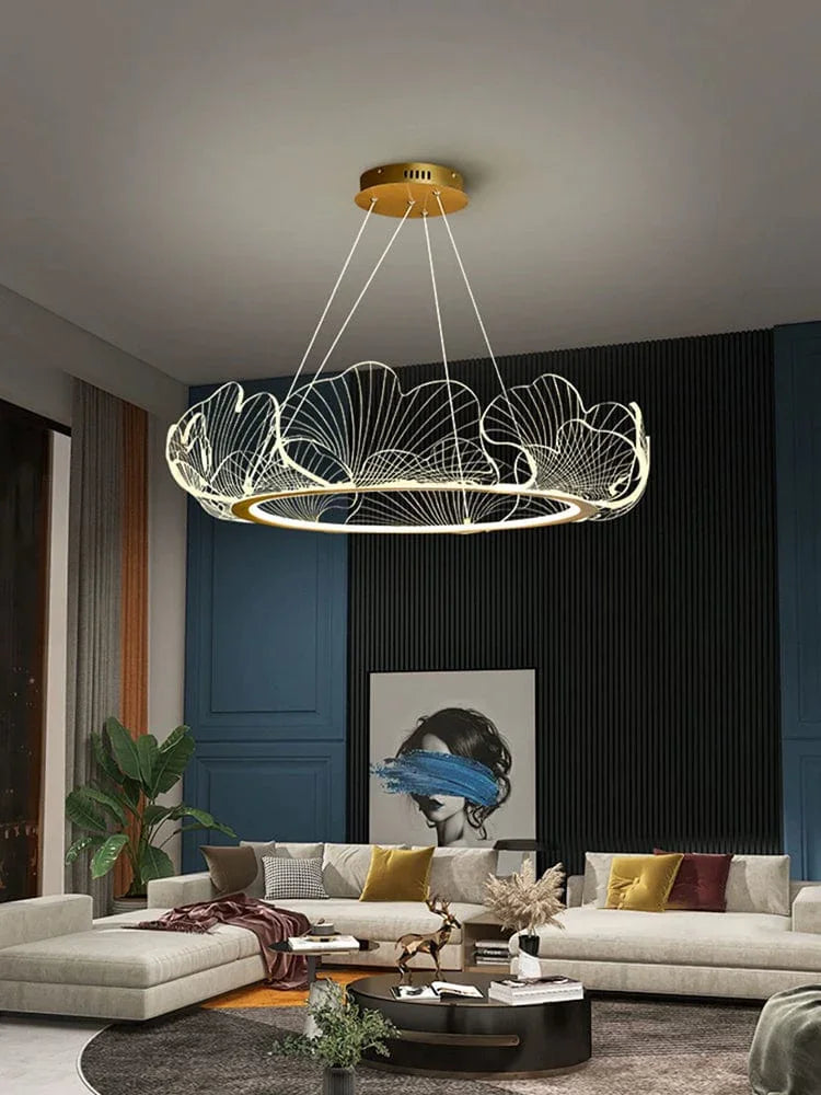 Metavaya Chandelier Wave shape LED chandelier