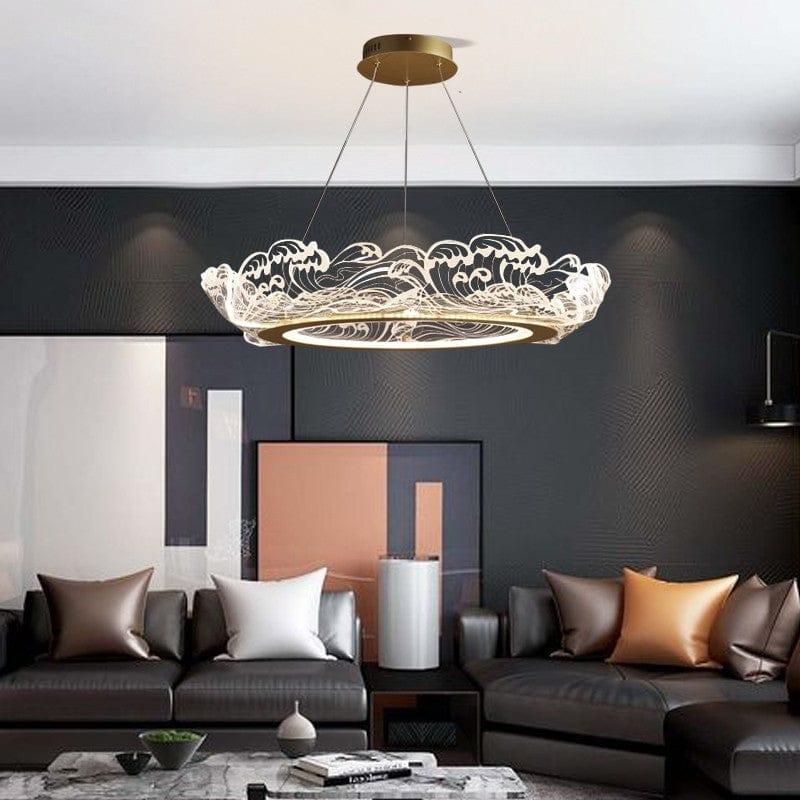 Metavaya Chandelier Wave shape LED chandelier