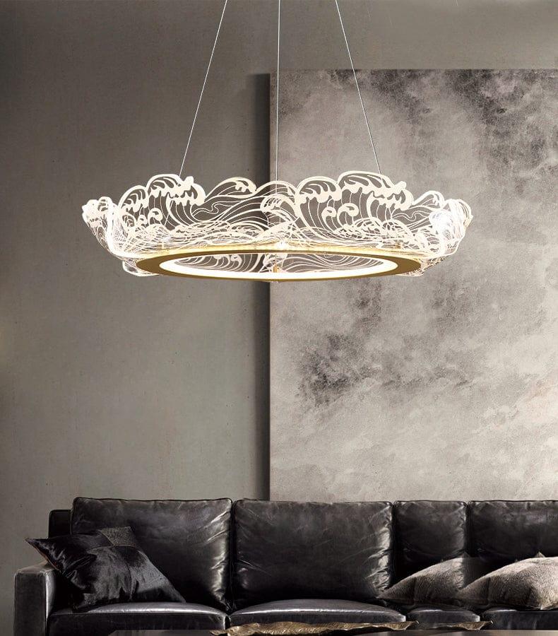 Metavaya Chandelier Wave shape LED chandelier