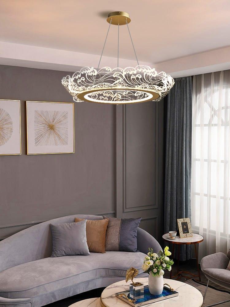 Metavaya Chandelier Wave shape LED chandelier