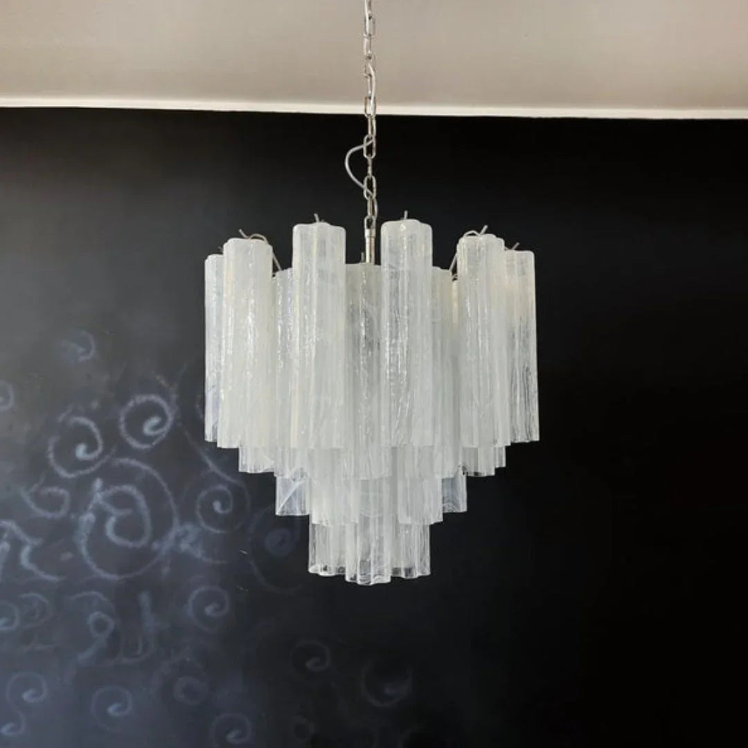 White Tubes Chandelier - view 14 | Metavaya