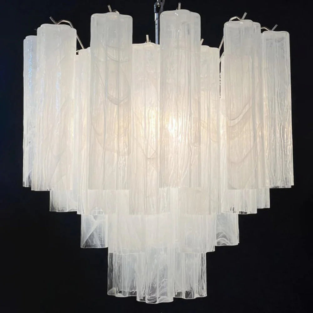 White Tubes Chandelier - view 18 | Metavaya
