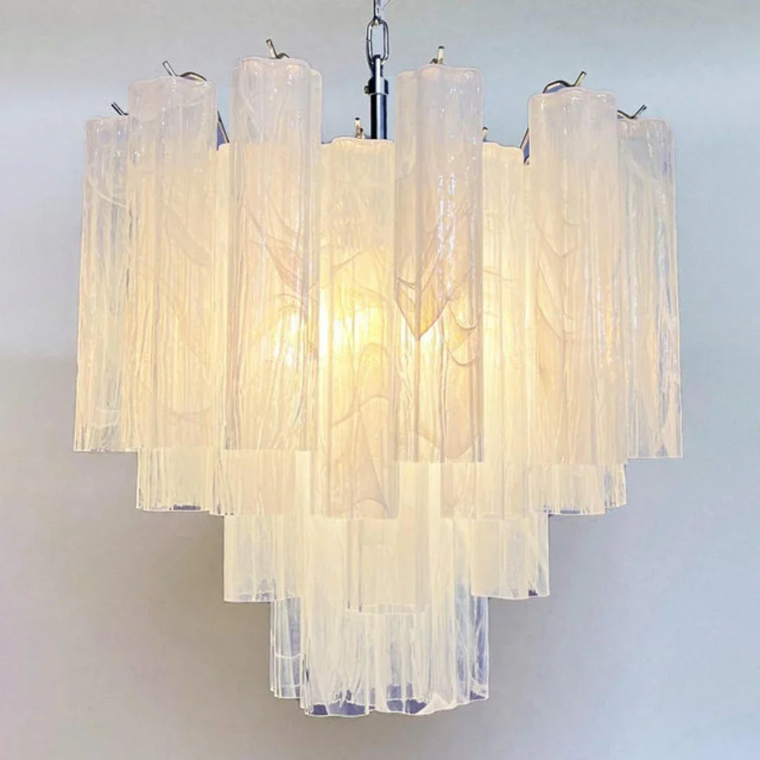 White Tubes Chandelier - view 19 | Metavaya