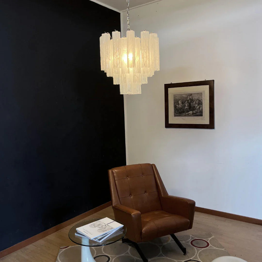 White Tubes Chandelier - view 3 | Metavaya