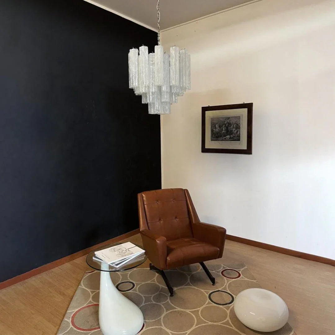 White Tubes Chandelier - view 6 | Metavaya