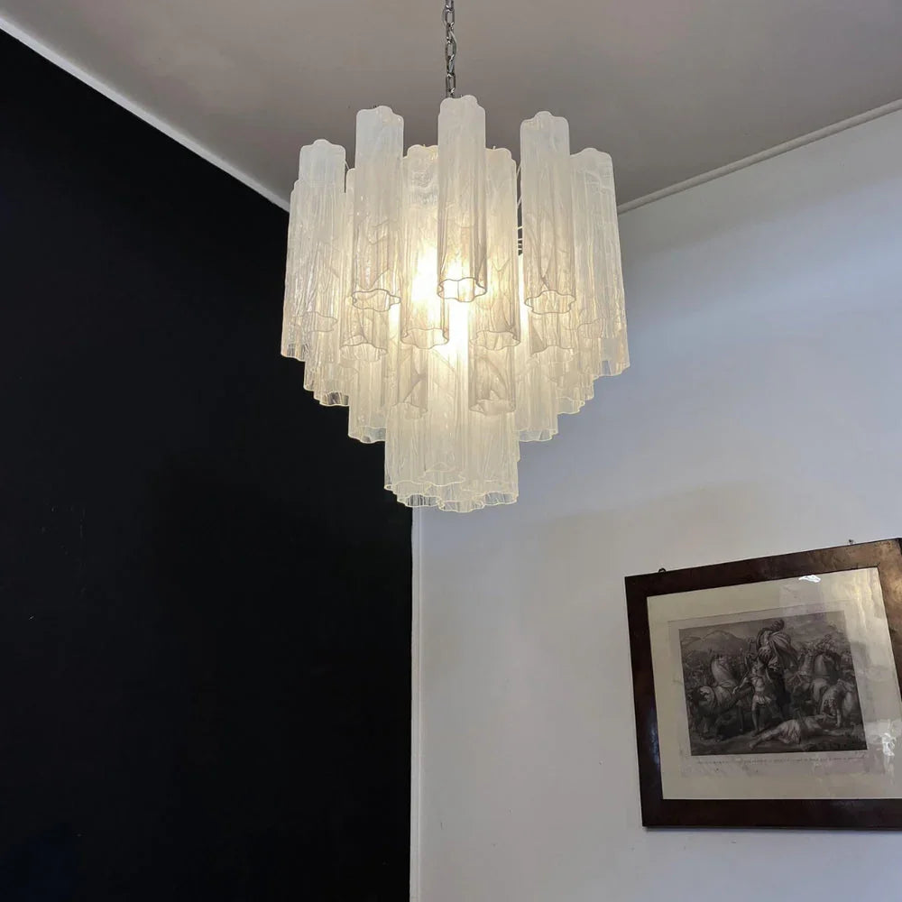 White Tubes Chandelier - view 8 | Metavaya