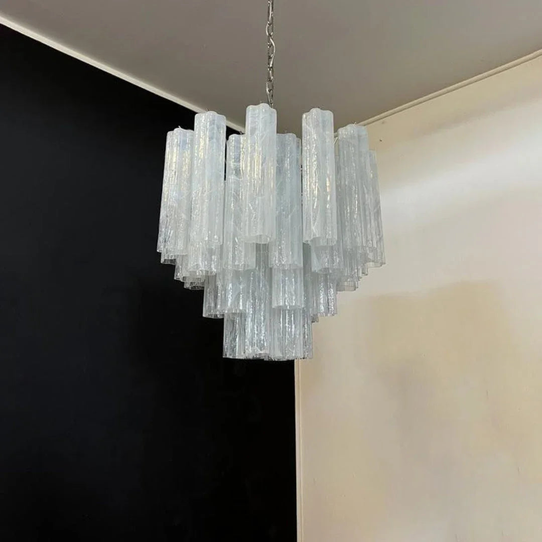 White Tubes Chandelier - view 9 | Metavaya