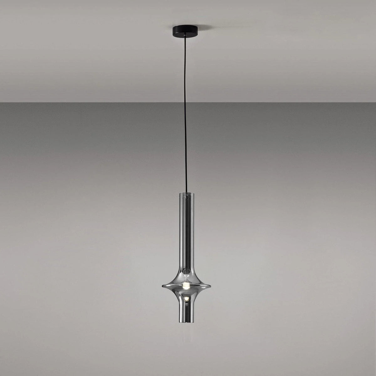 Metavaya Pendant lamp Dia 16cm x H 46cm / ∅ 6.3″ x H 18.1″ / Black / Smoky Gray Wonder Suspension Lamp 662668877655 M202403214-4 Wonder Suspension Lamp - Buy online