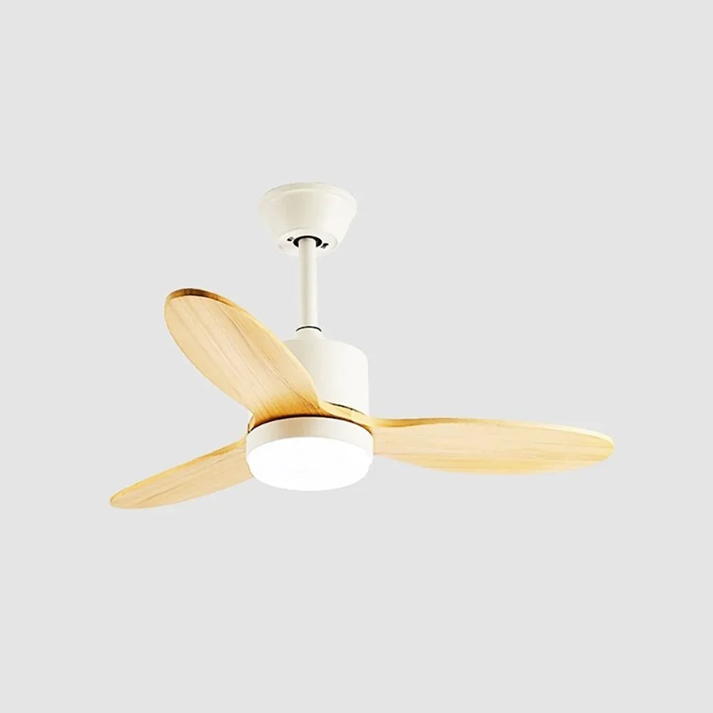 Wood Fan Blade Ceiling Fan Light - view 12 | Metavaya