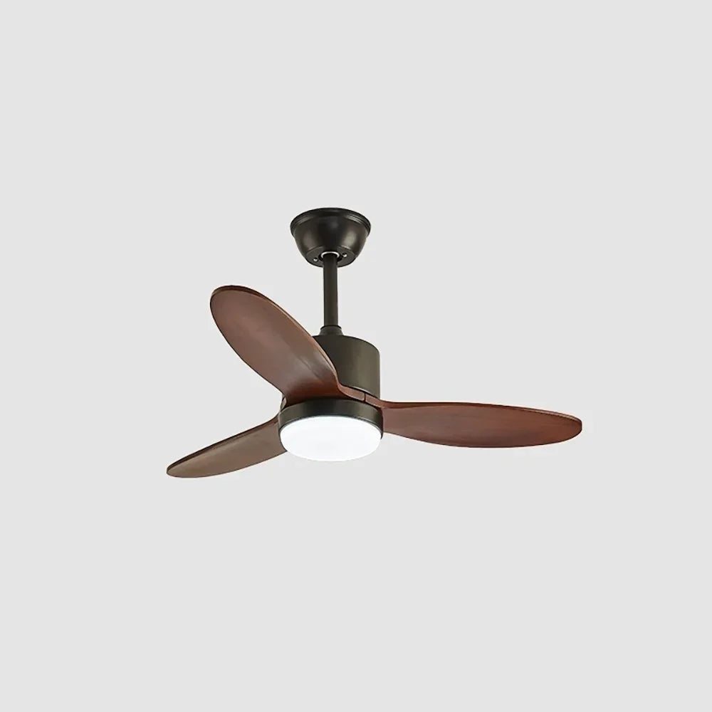 Wood Fan Blade Ceiling Fan Light - view 13 | Metavaya