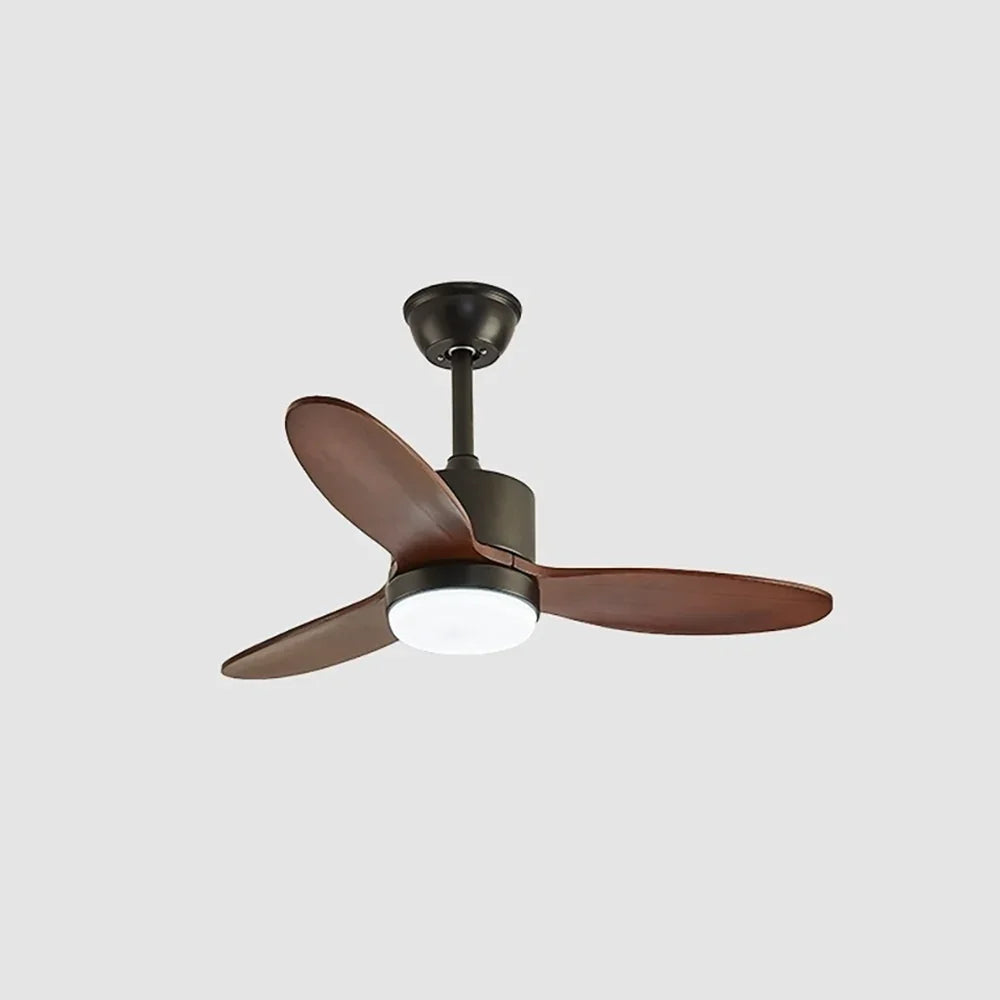 Wood Fan Blade Ceiling Fan Light - view 14 | Metavaya