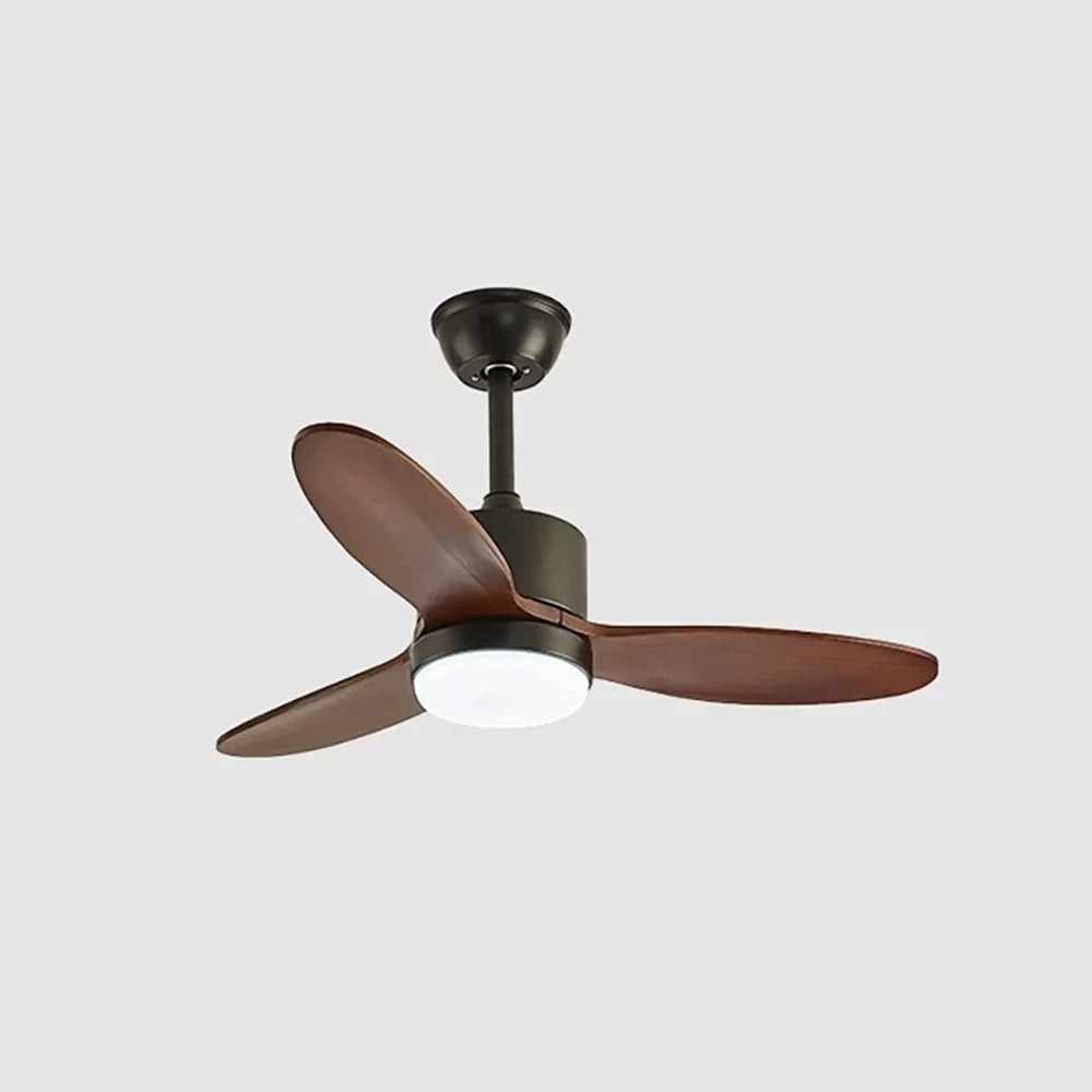 Wood Fan Blade Ceiling Fan Light - view 15 | Metavaya