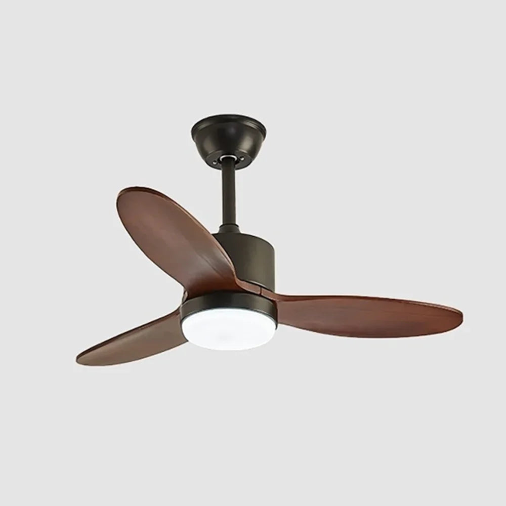 Wood Fan Blade Ceiling Fan Light - view 16 | Metavaya