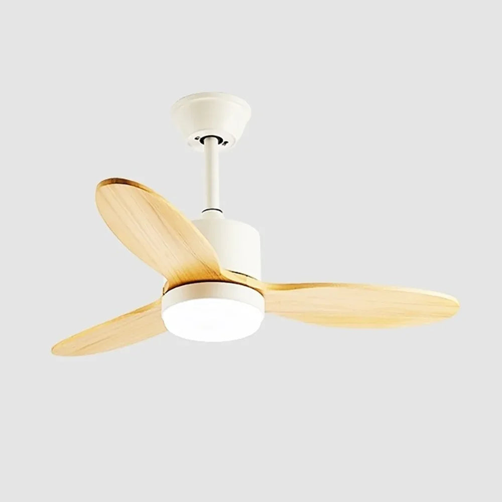 Wood Fan Blade Ceiling Fan Light - view 22 | Metavaya