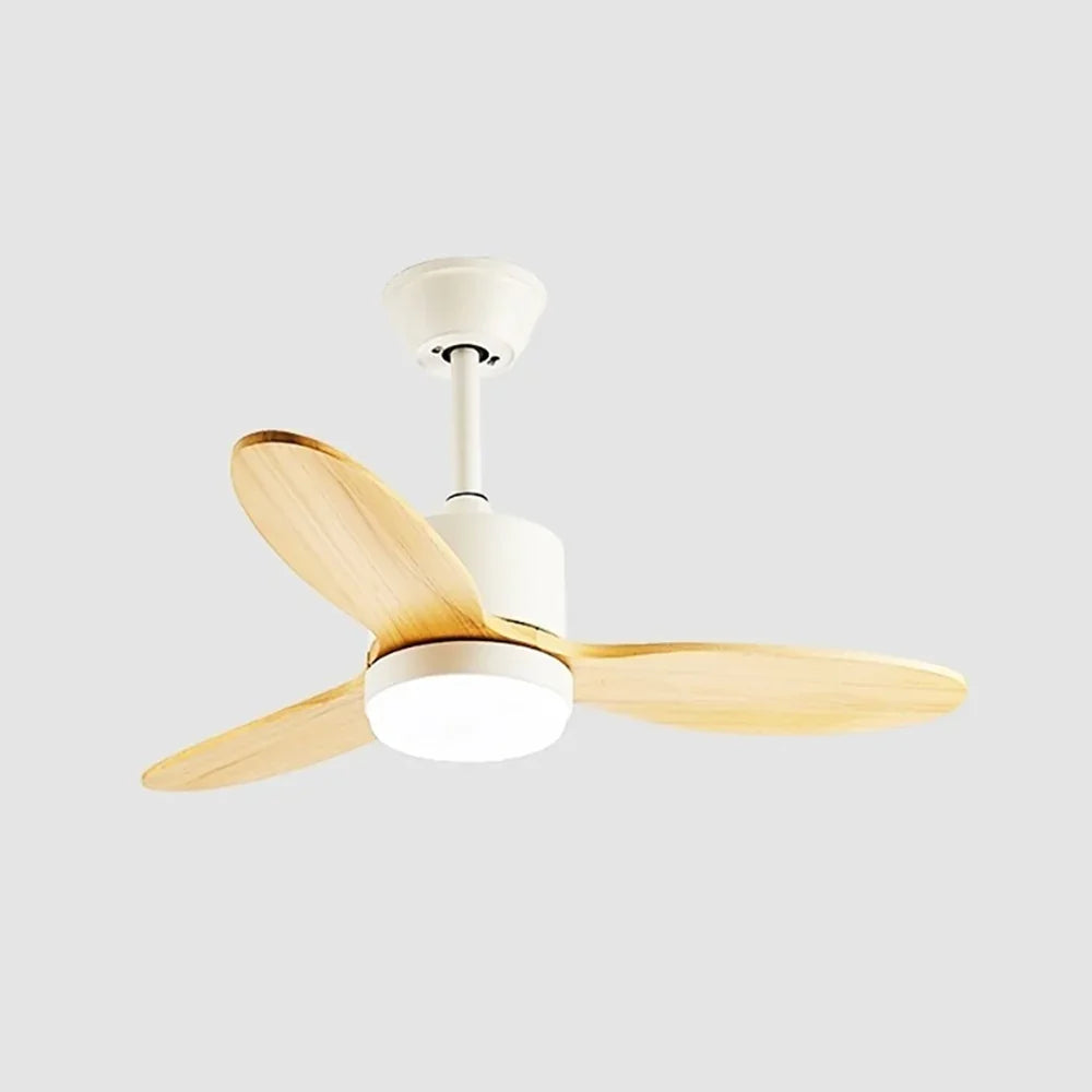 Wood Fan Blade Ceiling Fan Light - view 23 | Metavaya