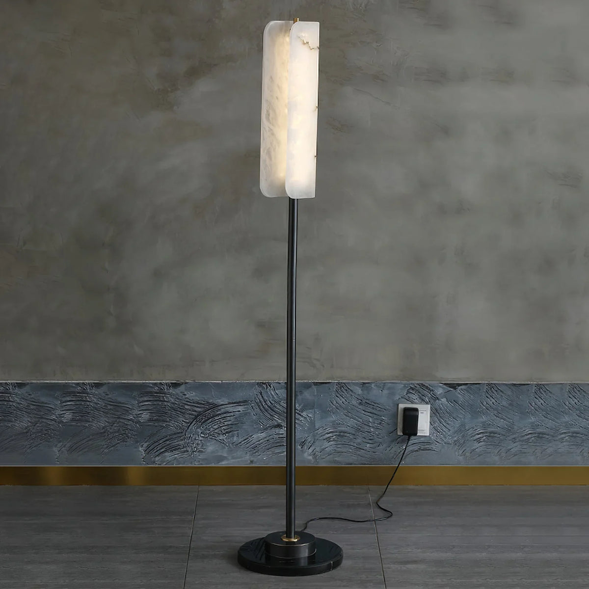 Years Alabaster Floor Lamp - view 3 | Metavaya