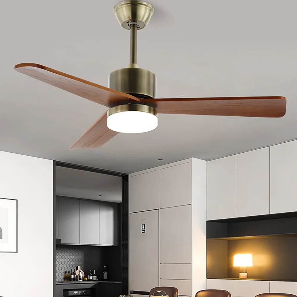 Zephyr Wood Acrylic Ceiling Fan Light - view 8 | Metavaya