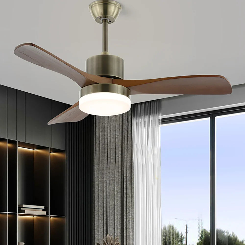 Zephyr Wood Acrylic Ceiling Fan Light - view 6 | Metavaya