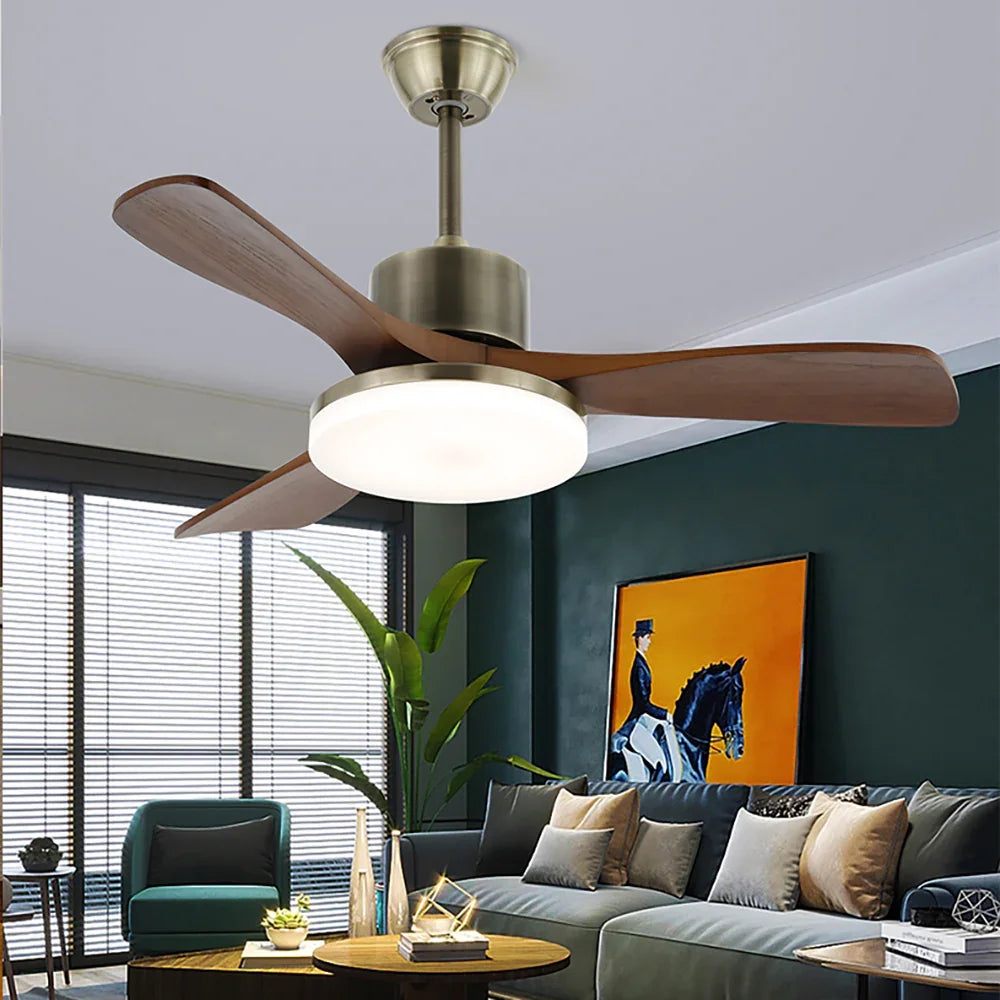 Zephyr Wood Acrylic Ceiling Fan Light - view 7 | Metavaya